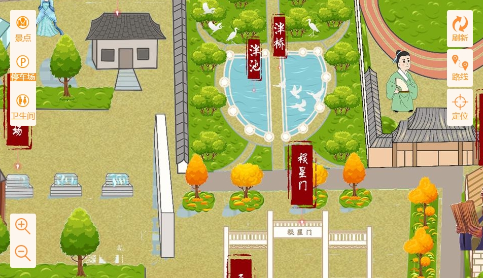 杨市办事处手绘地图景区语音讲解导览系统：智慧景区建设的基石